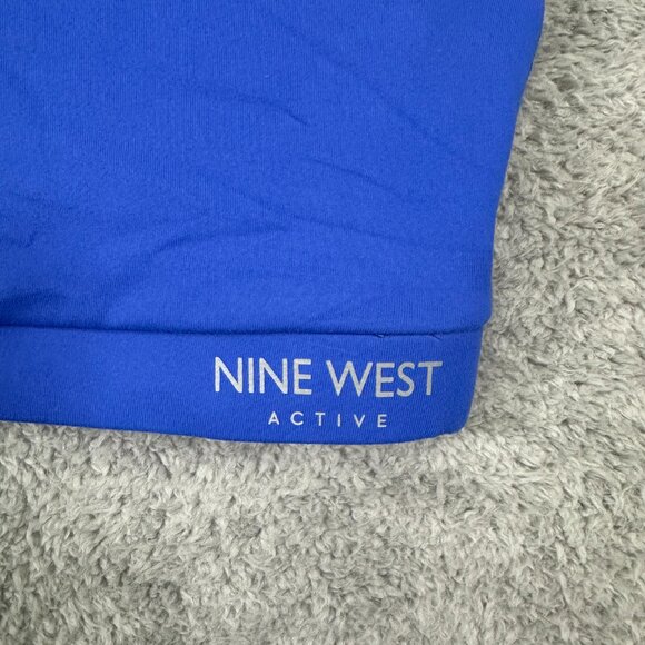 Nine West Active Blue Strappy Cross Back Padded Sports Bra XL - Picture 3 of 8